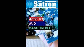 RS SATRON 4558 mid bass treble circuit manufacturing  viral video  shorts [upl. by Ephrayim]