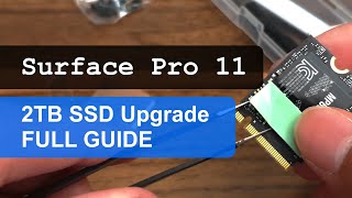 Microsoft Surface Pro 11  2TB SSD Upgrade Full guide  Windows on ARM  Snapdragon X Plus [upl. by Lorrimer438]