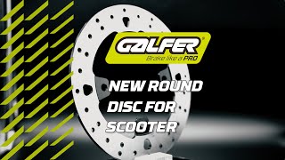 VIDEO ROUND DISC SCOOTER BY GALFER [upl. by Dorreg]