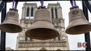 Notre Dame Bells Ring Out First Time Since Fire [upl. by Inilam758]