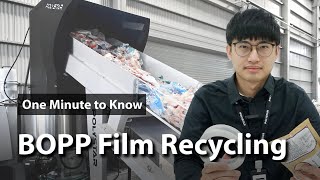 How to Recycle BOPP Films  One Minute to Know EP10 [upl. by Atinad]