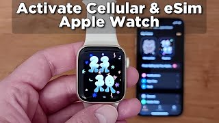 How to activate Cellular and eSim on Apple Watch [upl. by Kerwon]