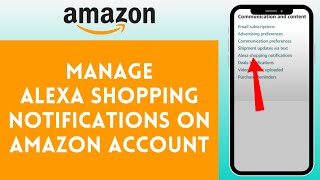 How to Manage Alexa Shopping Notifications on Amazon Account 2024 [upl. by Fong]