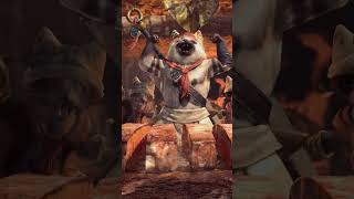 Meowscular Chef in Monster Hunter World Shorts Gaming [upl. by Culliton]