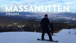 Snowboarding at Massanutten Resort in Virginia  GoPro [upl. by Eimar]