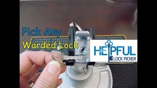 103 How To Pick Any Warded Lock [upl. by Adnirol510]