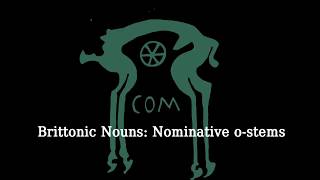 Brittonic Nouns Nominative ostems [upl. by English]