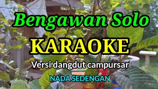 BENGAWAN SOLO  KARAOKE   GESANG  VERSI DANGDUT [upl. by Heiskell134]