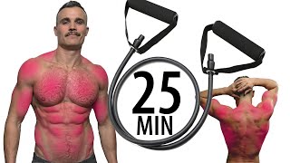 25 MINUTE FULL BODY RESISTANCE BAND WORKOUT [upl. by Eatnoed49]