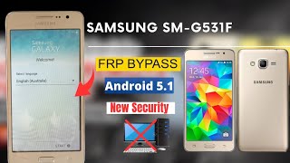 Samsung Galaxy Grand prime SMG531F FRP Bypass  Samsung G531F FRP Unlock  Samsung G531H Frp Bypass [upl. by Labanna440]