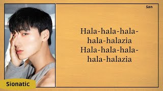 ATEEZ  HALAZIA easy lyrics [upl. by Michaud963]