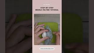 Craft Your Own Felted Penguin Part 1  NEEDLE FELTING [upl. by Yeoz]