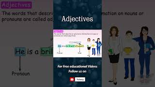 Adjectives  Definition Forms Types Use amp Example  Types of Adjectives  English Grammar shorts [upl. by Lehcim]