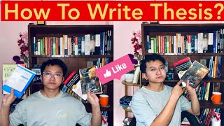 How to Write a Master’s Thesis or Dissertation🤔  Writing My Thesis 🤗 Pradip Cameo Rai [upl. by Warms]