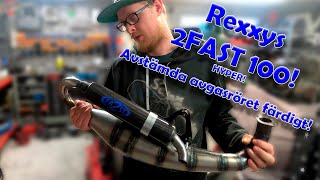 Rexxys 2FAST 100cc Aerox  BYGGSERIE  DEL 23  AVSTÄMDA AVGASRÖRET FÄRDIGT [upl. by Enihpesoj]