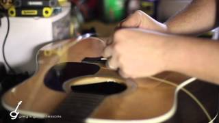 The BEST Method on How to Change Acoustic Guitar Strings Steel  Bronze Strings [upl. by Hairahs]