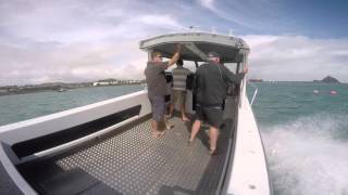 Fishing Boat Innovision 808 Built by Efishnc Boats in New Plymouth Sea Trial [upl. by Atilemrac190]