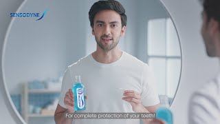 Sensodyne Complete Protection Mouthwash  1 Mouthwash 4 Benefits  Kannada  30 sec [upl. by Eneryt]