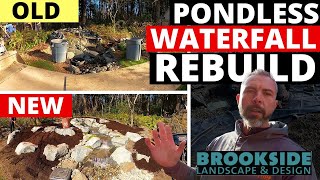 Renewing a backyard with a new Pondless Waterfall [upl. by Renae267]