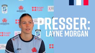 Presser Layne Morgan ahead of SemiFinal match against Brumbies [upl. by Nwadal872]