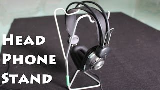 How to make a Headphone Stand using a Clothes Hanger [upl. by Shanley]