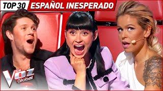 Top 30 Audiciones INESPERADAS en ESPAÑOL en La Voz [upl. by Eenar]