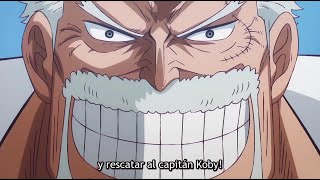 Vicealmirante Garp va a Hachinosu a rescatar a Koby de Barbanegra  One Piece [upl. by Darmit]