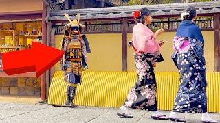 42 SAMURAI Mannequin Prank in Kyoto Japan  Best funny statue prank amp reactions Kiyomizu Temple [upl. by Kata]