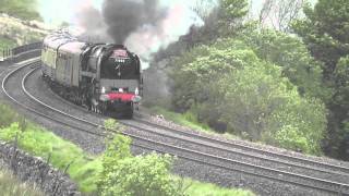 71000 Duke of Gloucester Storming Ais Gill 210511 plusa surprise [upl. by Torrie447]