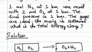 Entropy Change Gas Mixture [upl. by Pence116]