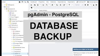 PostgreSQL backup and restore a database with pgAdmin 4 [upl. by Raji536]