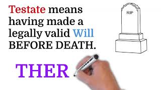Testator vs Testatrix  Testate DEFINITION  Testator  Testatrix  MEANING amp PRONUNCIATION [upl. by Jeremiah]