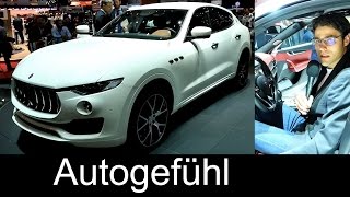 Maserati Levante SUV REVIEW Premiere Geneva allnew neu 2017 [upl. by Aniara282]