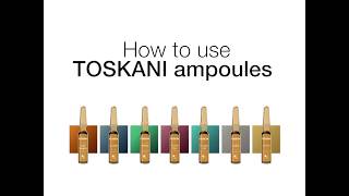 TOSKANI Ampoules  How to use them in your beauty routine [upl. by Dnesnwot]