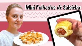 MINI FOLHADOS DE SALSICHA  RECEITA FÁCIL E RÁPIDA [upl. by Ard]