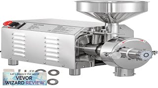 VEVOR Commercial Grinding Machine for Grain 2200WElectric Stainless Steel Grain Grinder Review [upl. by Zerdna]