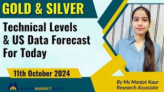 XAUUSD and XAGUSD Technical Levels  Evening Session US Data Forecast for today 11th Oct 2024 [upl. by Eidnas]