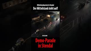 DemoParade in Stendal Protest des Mittelstands shorts [upl. by Deanna]