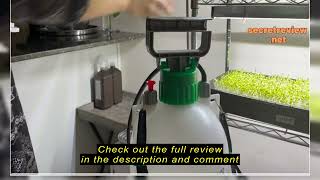 Review VIVOSUN 1 Gallon Pump Pressure Sprayer 4L Pressurized Lawn amp Garden Water Spray Bottle with [upl. by Gefell]