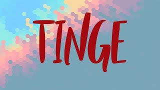 Tinge Meaning Tinge Definition and Tinge Spelling [upl. by Notniw]