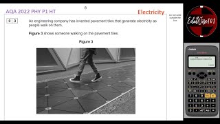 AQA GCSE Physics 2022  Paper 1 Q3 Higher Tier Past paper Question walk through Topic Electricity [upl. by Aranahs836]