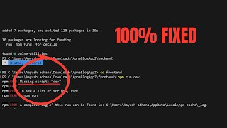 How to fix npm missing script start Npm err missing script devNpm missing script start [upl. by Mairym]