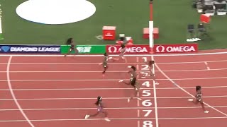 Tia Clayton Destroys Women’s 100m Final  2024 Silesia Diamond League [upl. by Cressler521]