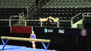 Nastia Liukin  Beam Dismount  2012 US Olympic Trials Podium Training [upl. by Aivilo]