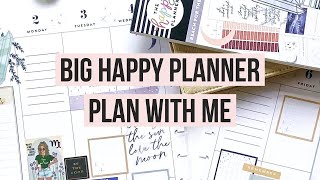 Plan With Me  Big Happy Planner  Aug 28  Virgo Zodiac Spread  Reach for the Stars Sticker Book [upl. by Eivla]