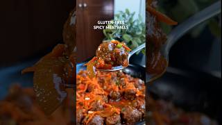 Tasty GlutenFree Meatballs with Spicy Tomato Sauce [upl. by Gladstone740]