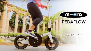 Micro Pedalflow Folding Bike for Adults and Teens  Ian Powell Films [upl. by Alliscirp]