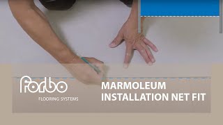 Marmoleum installation net fit  Forbo Flooring Systems [upl. by Tubb]