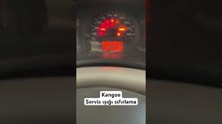 KANGOO SERVİS IŞIĞI SIFIRLAMA araba sanayi servisışığı reno kango kangoo [upl. by Lotsyrc]