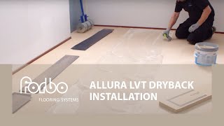 Allura LVT Dryback installation  Forbo Flooring Systems [upl. by Wendell821]